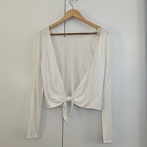 Aritzia long sleeve tie-back top, medium